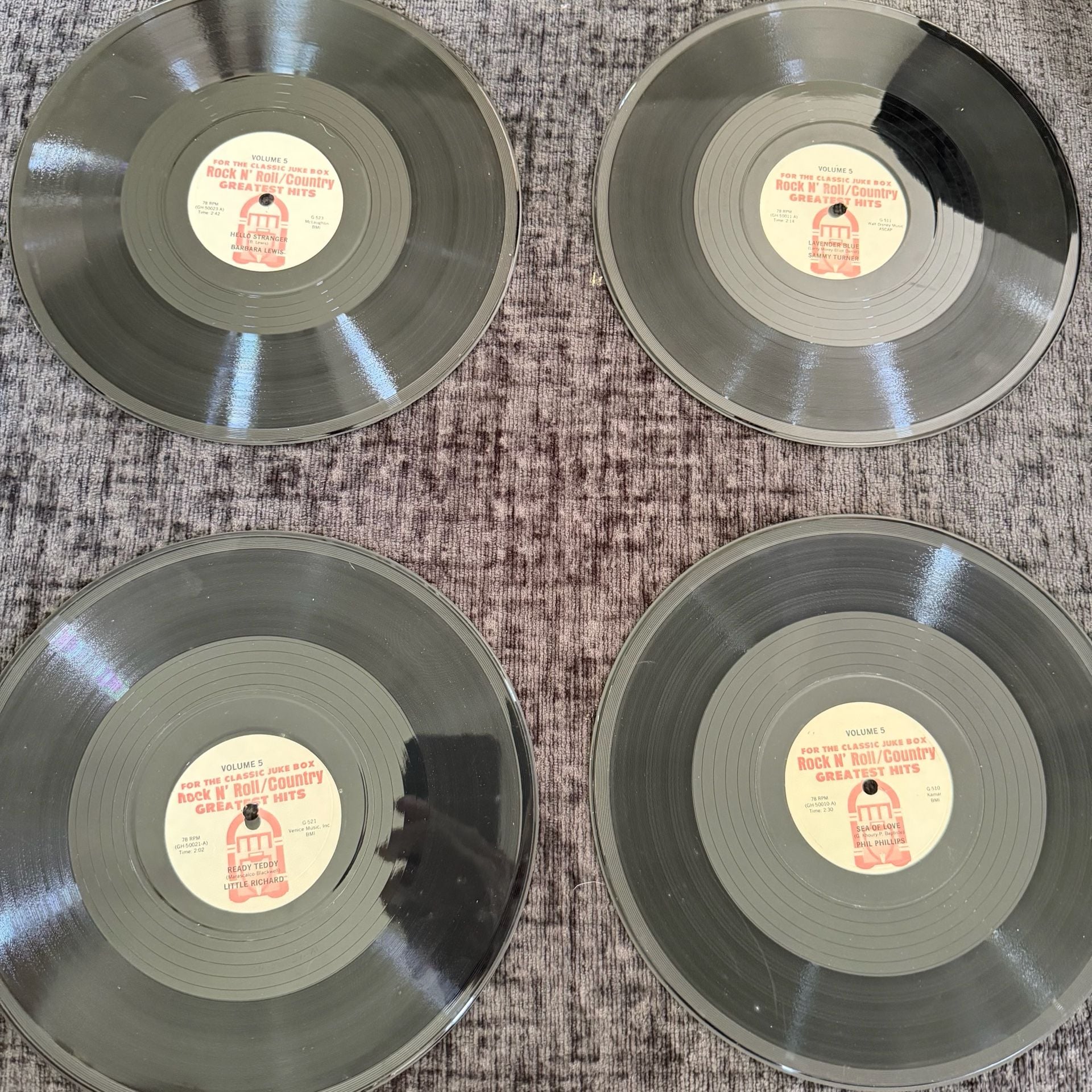 Wurlitzer Classic Rock N’ Roll/Country Greatest Hits Vol. 5 — 23 Record 78 RPM 9