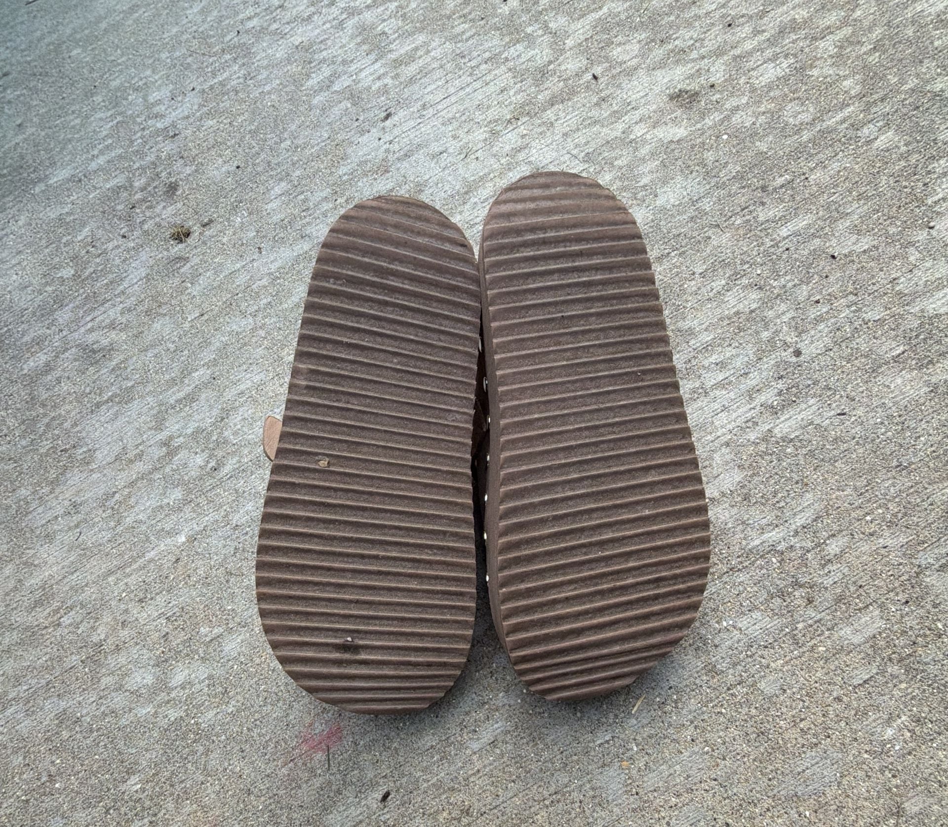 JustFab Odetta Brown Suede Studded Mule Slide Clogs with Buckle 5