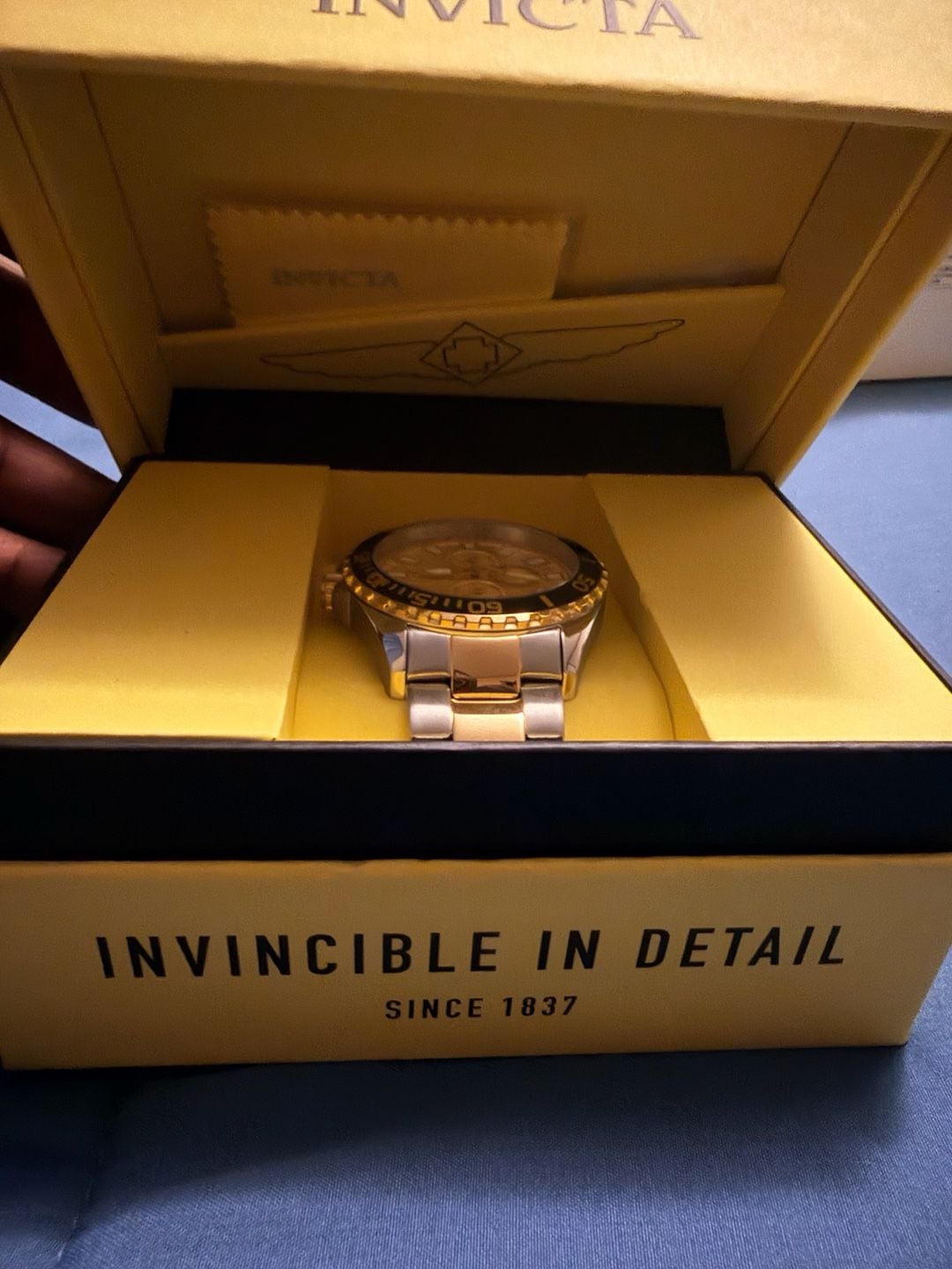 Invicta Pro Diver Men's 46mm Two-Tone Gold and Steel Quartz Watch Model 47579 2