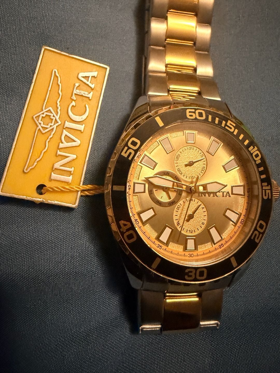 Invicta Pro Diver Men's 46mm Two-Tone Gold and Steel Quartz Watch Model 47579 3
