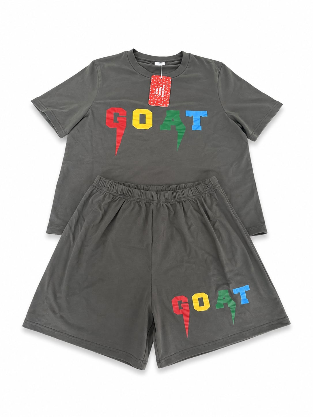 Potpat Kids Bow Graphic Tee and Shorts Set 4