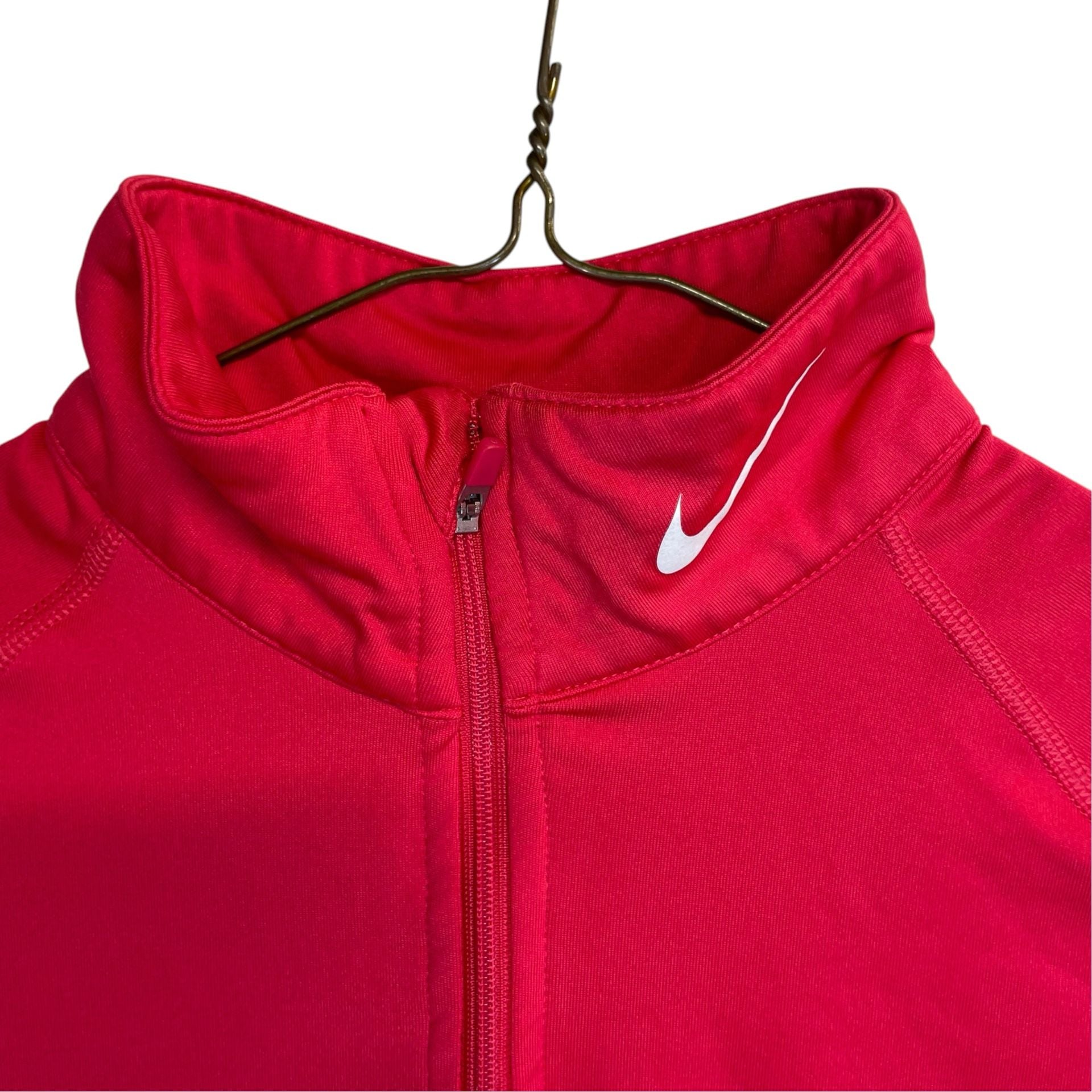 Nike Therma-FIT 1/4 Zip Pullover Red Women’s Large Athletic Running Top 3