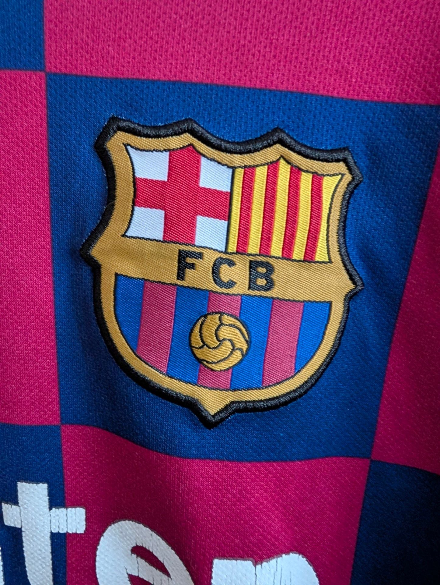 Nike FC Barcelona 2019-2020 Home Soccer Jersey Size Medium 3