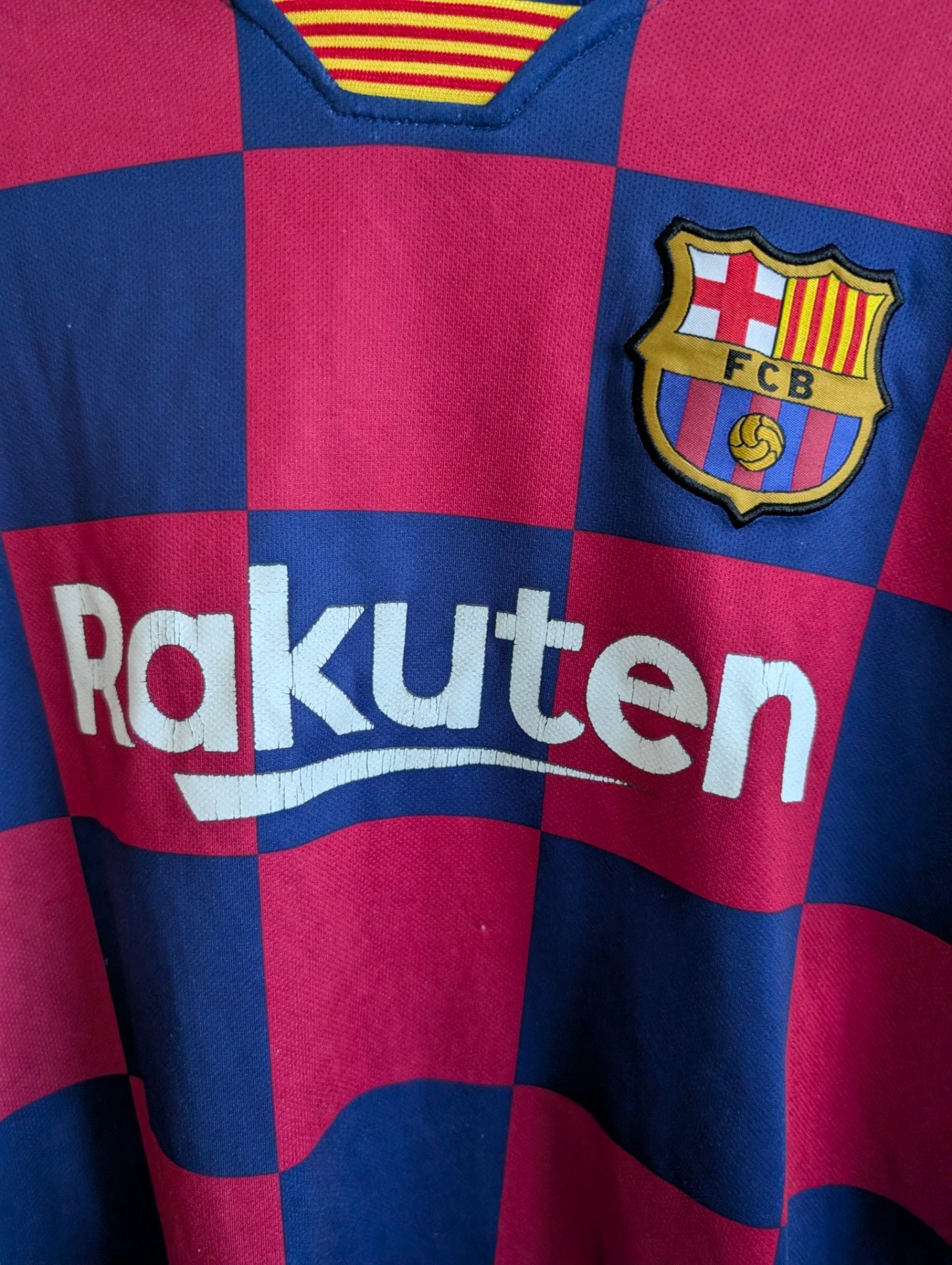 Nike FC Barcelona 2019-2020 Home Soccer Jersey Size Medium 8