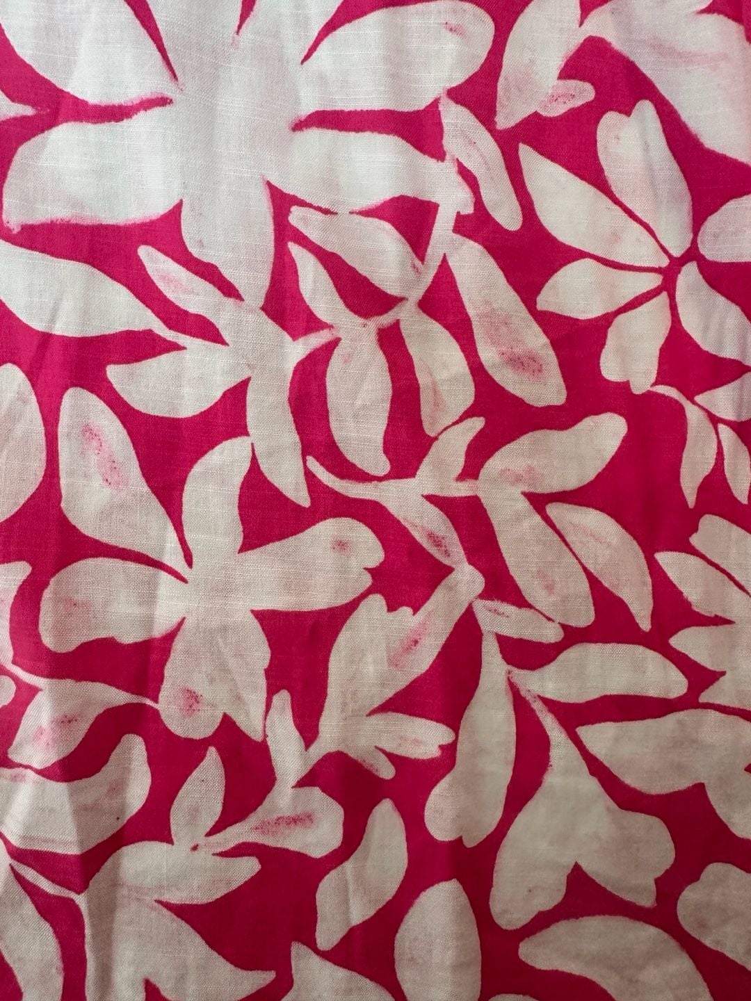 Sonoma Goods For Life Pink White Floral Print Crinkle Gauze Tunic Dress 2X Plus 6