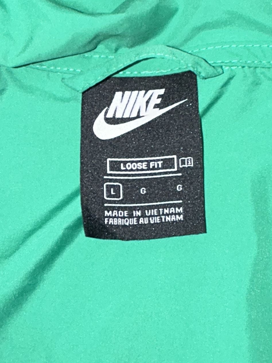 Nike Green and Blue Packable Windbreaker Jacket Youth Large 4