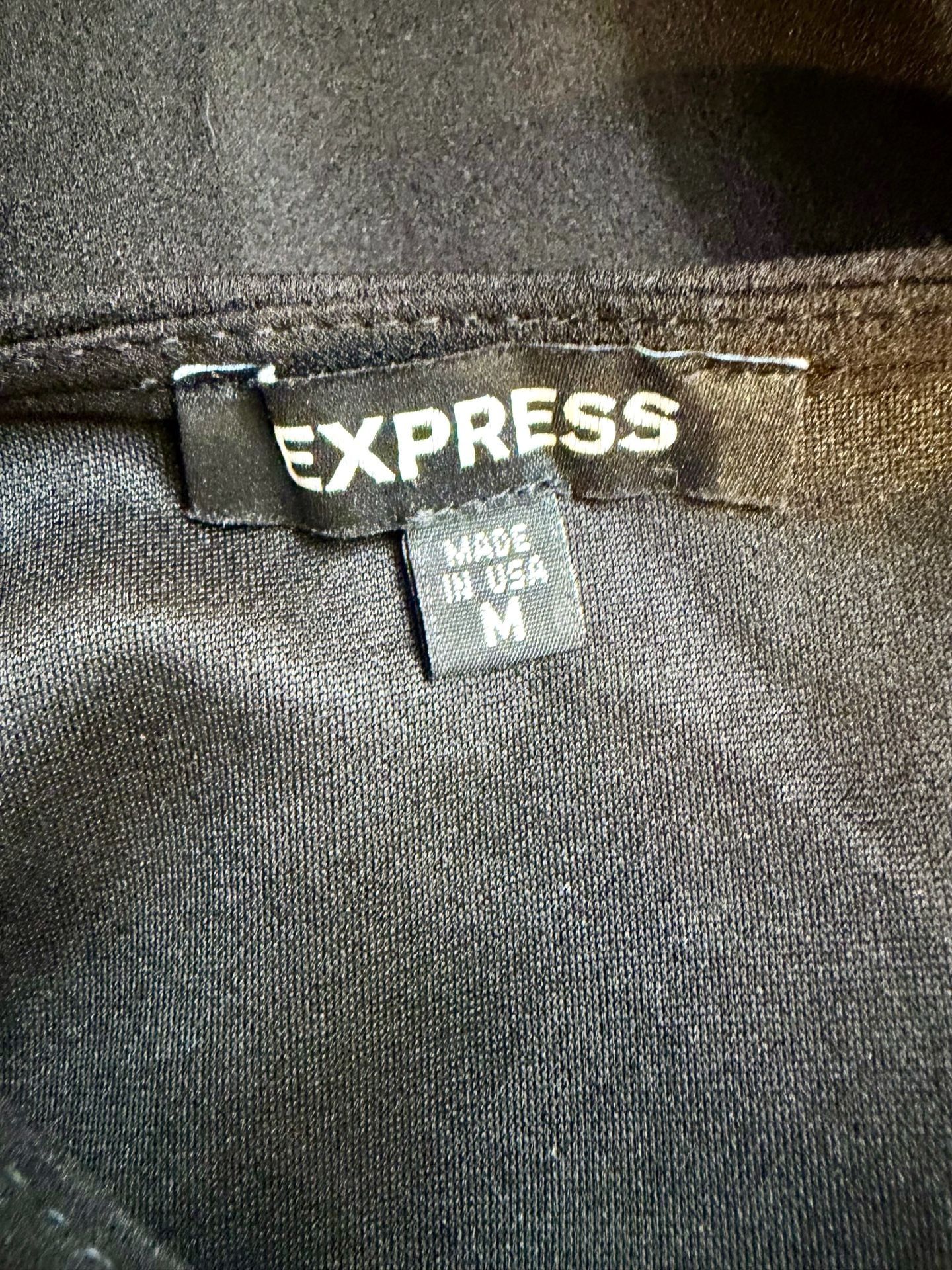 Express Black Feather Trim Cowl Neck Slip Dress Size M 4