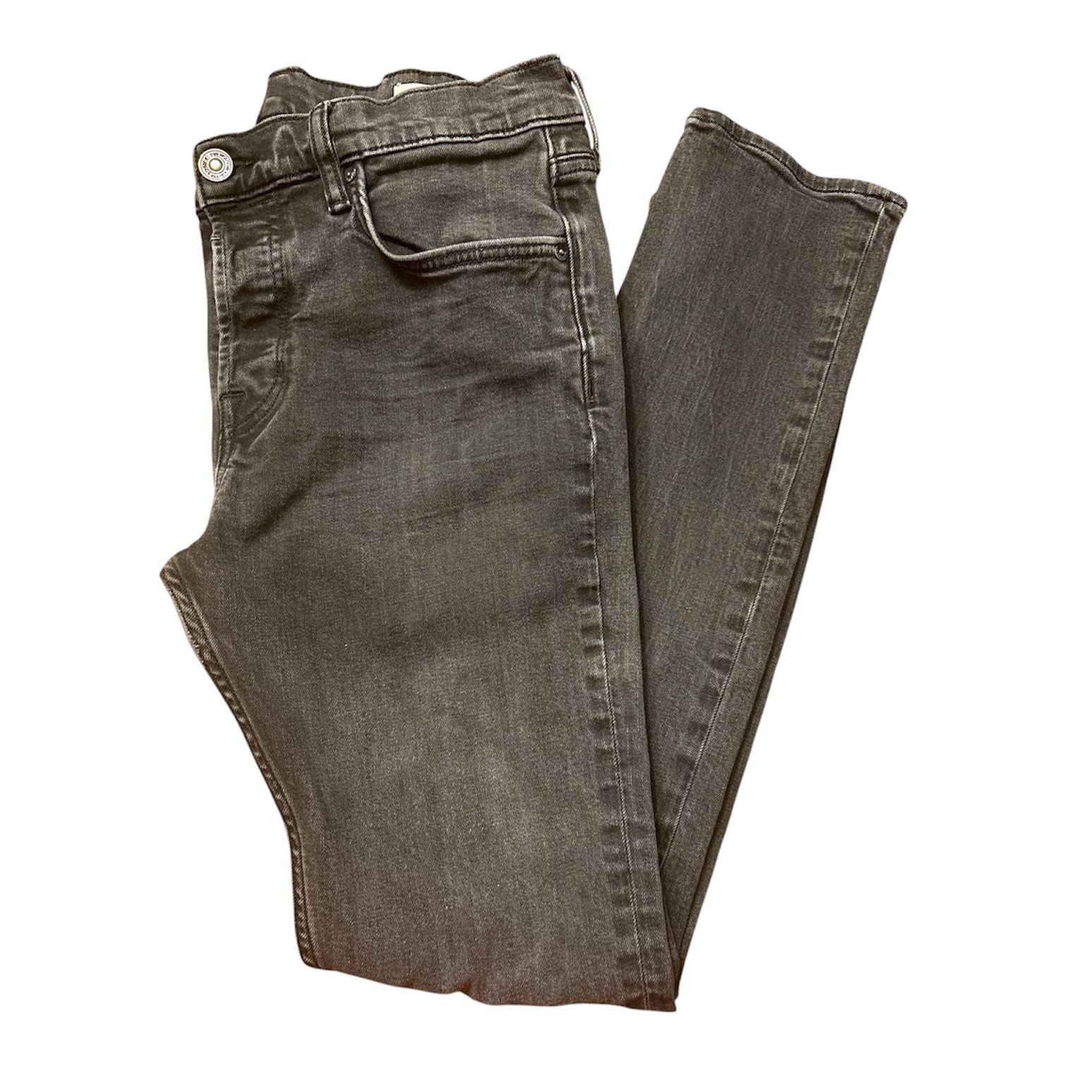 AllSaints Mid Rise Cigarette Black Denim Jeans Size 32 2