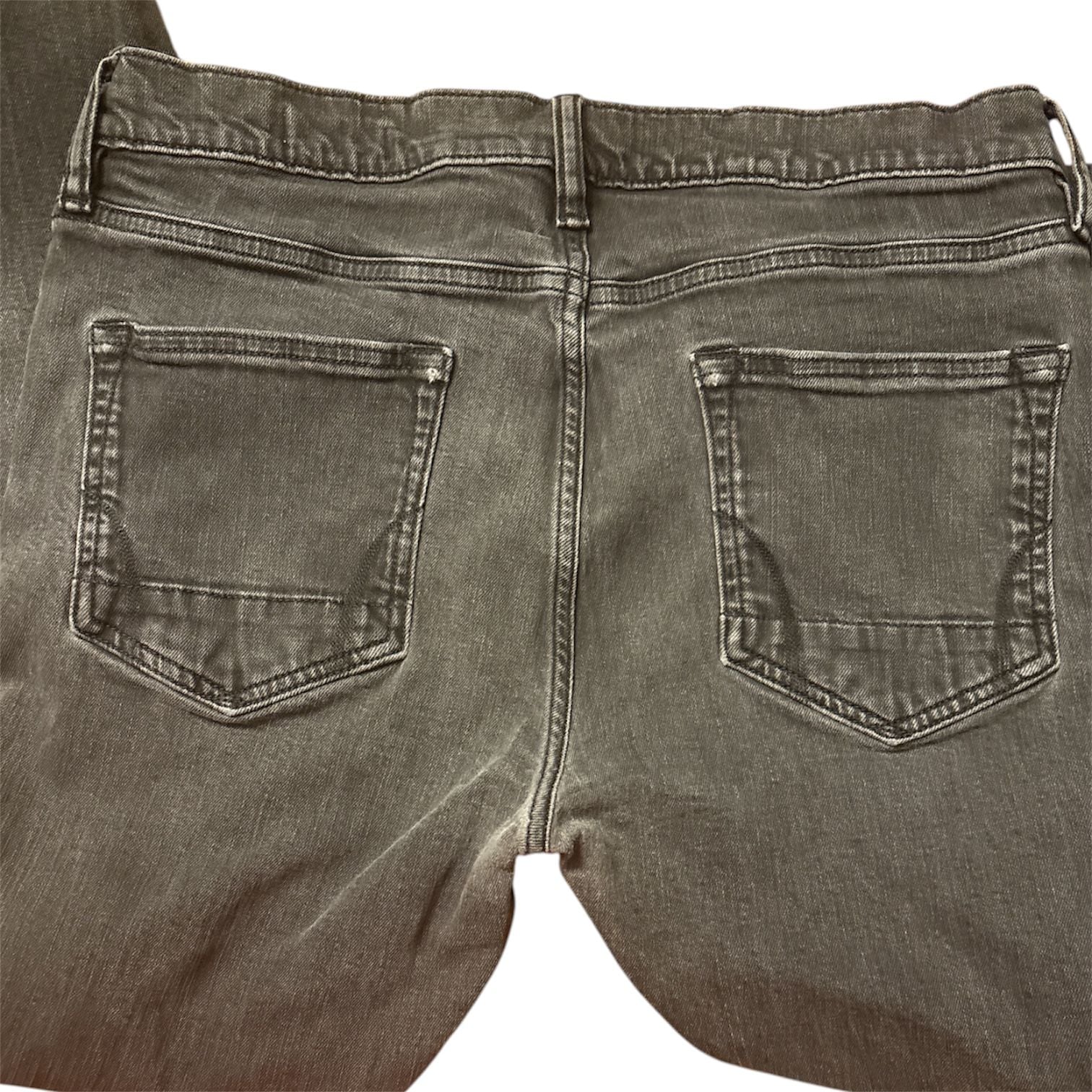 AllSaints Mid Rise Cigarette Black Denim Jeans Size 32 6