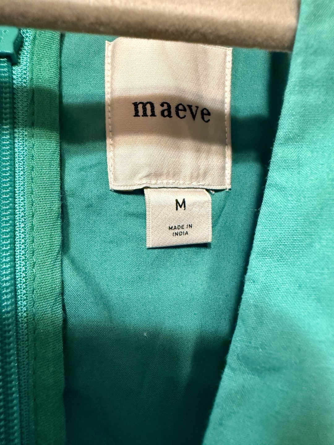 Maeve Halter V-Neck Drop-Waist Midi Dress Green Size M 8