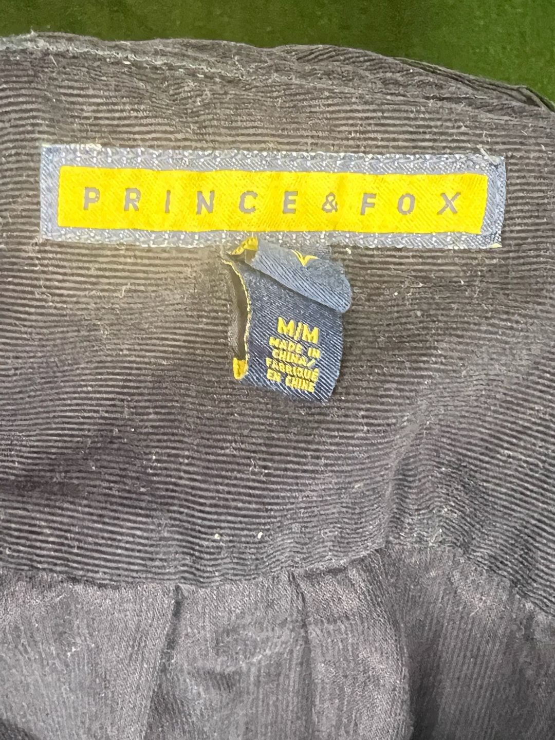 Prince & Fox Men's Navy Blue Long Sleeve Corduroy Button Down Shirt Size M 5