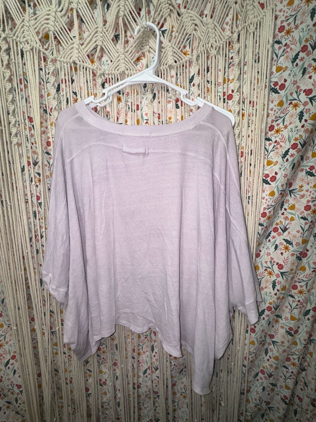 We The Free Free People Oversized High-Low Lavender Top 3