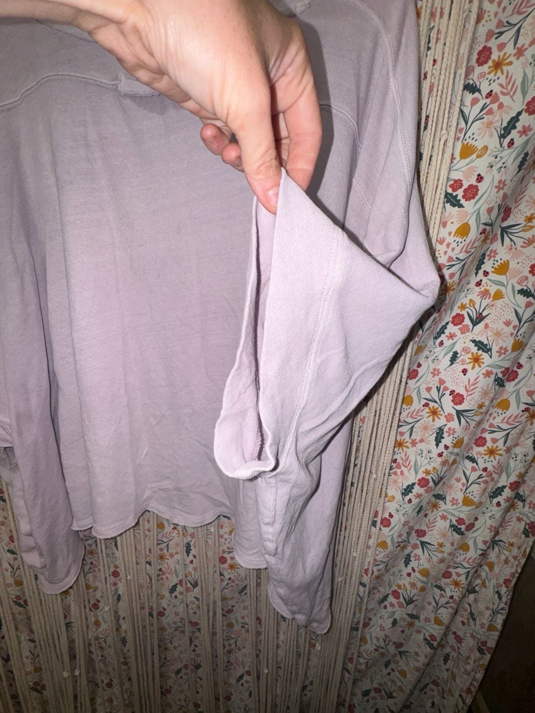 We The Free Free People Oversized High-Low Lavender Top 6