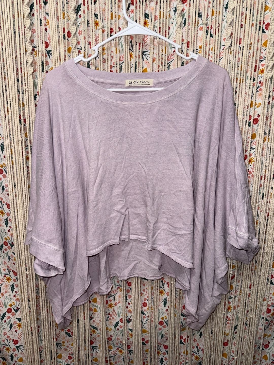 We The Free Free People Oversized High-Low Lavender Top 7