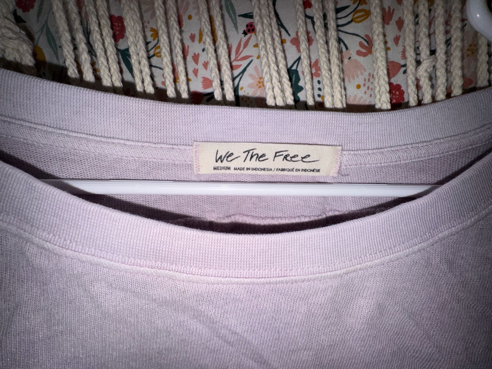 We The Free Free People Oversized High-Low Lavender Top 9