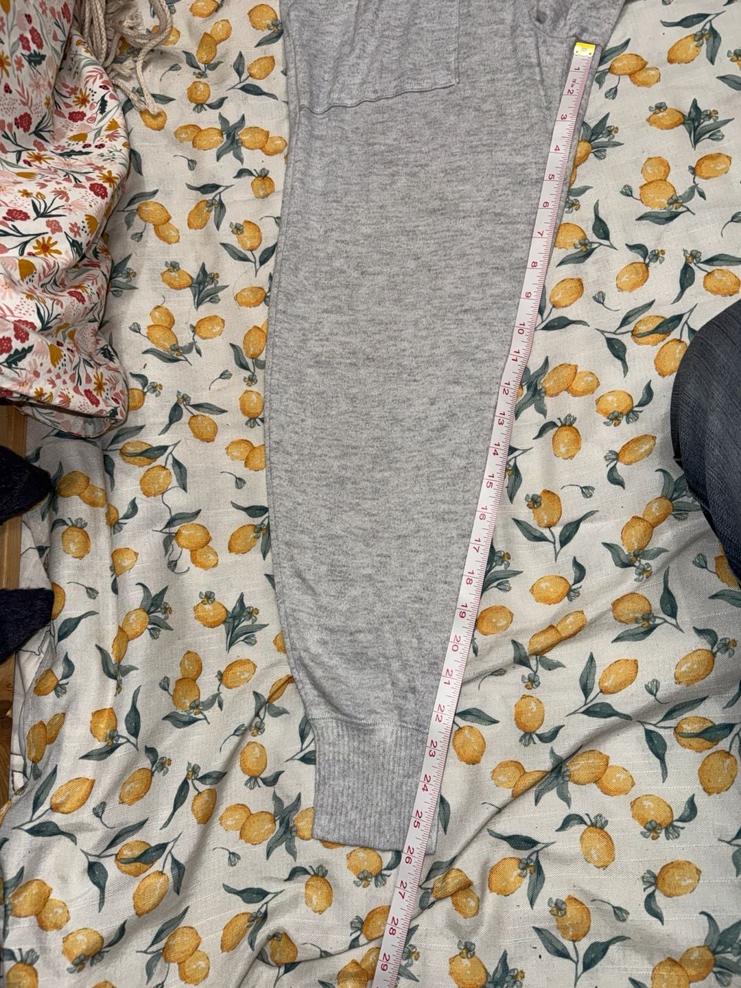 Aerie Gray Knit High Waist Drawstring Lounge Jogger Pants Size S 5