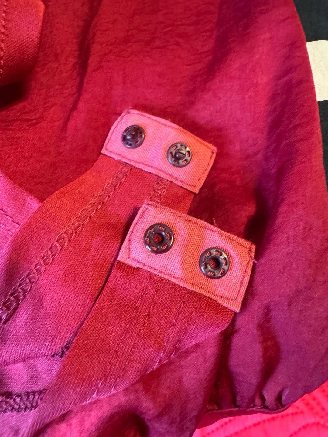 NEW HYFVE Red Satin Long Sleeve Tie Front Bodysuit Medium 8