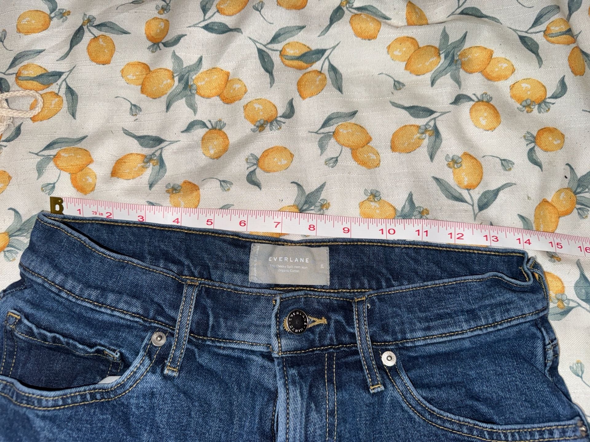 Everlane The Cheeky Split-Hem Jean Organic Cotton Size 28 3