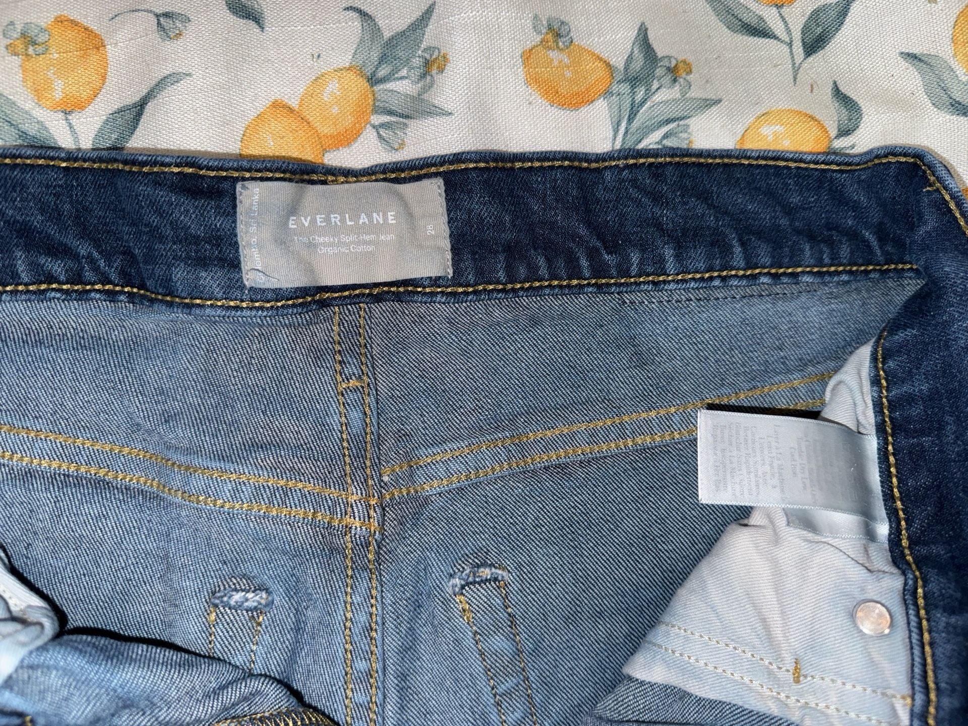 Everlane The Cheeky Split-Hem Jean Organic Cotton Size 28 4