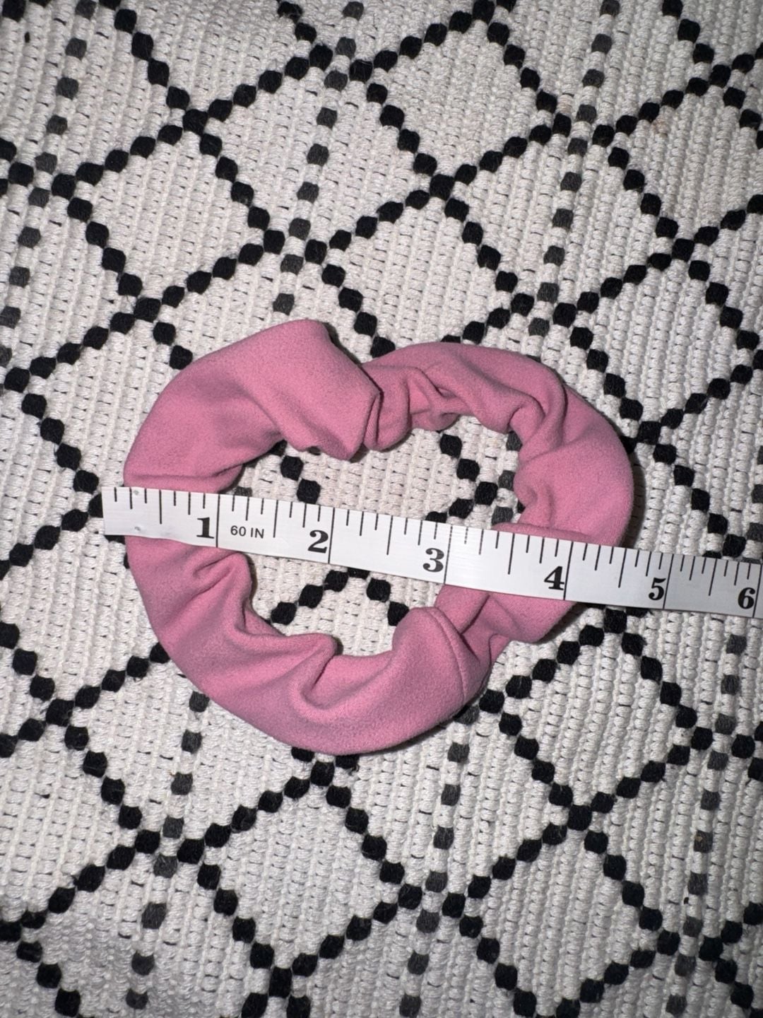 Nike Dri-FIT Pink Hair Scrunchie with Logo Tag 3