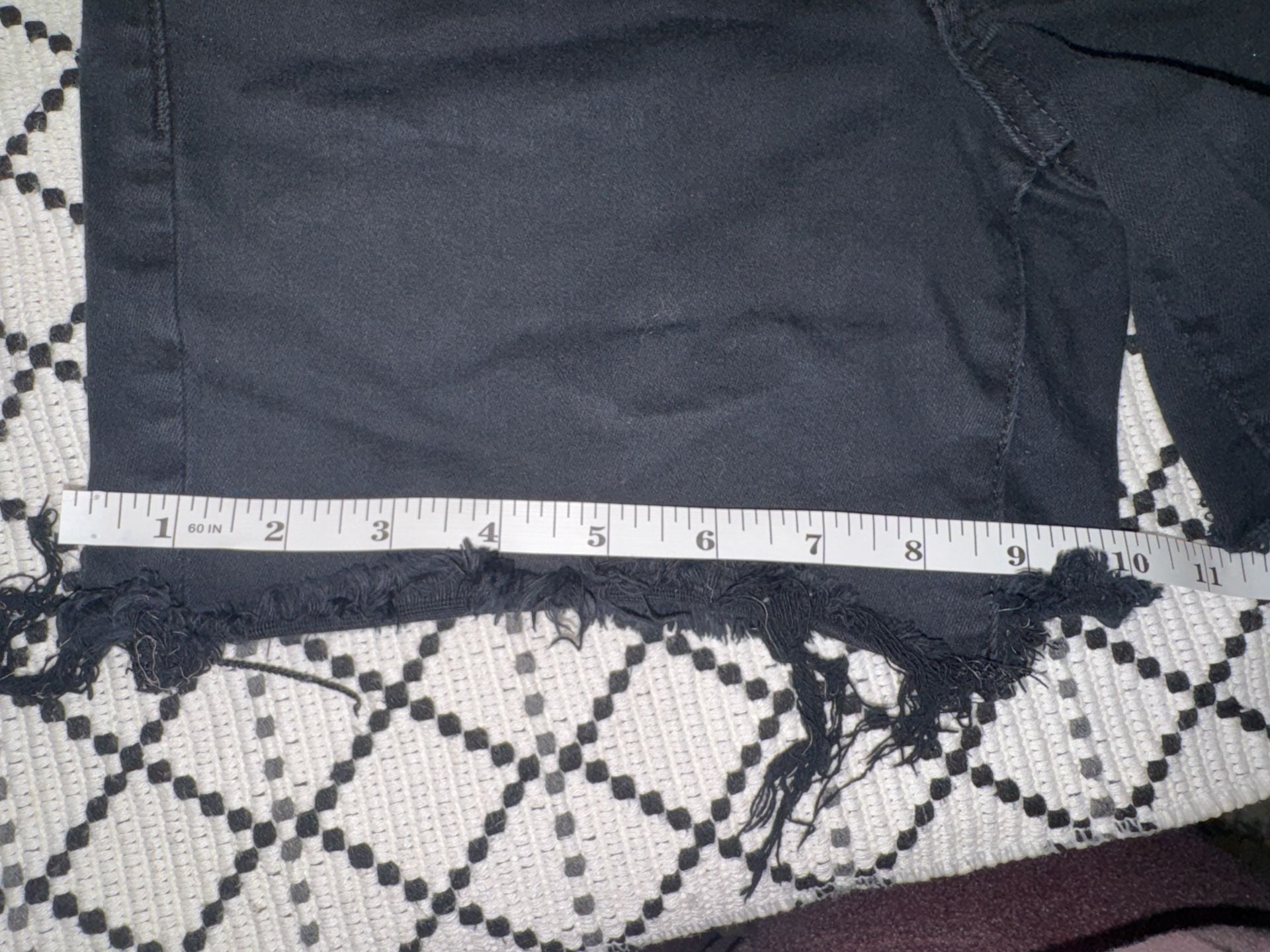 American Eagle Ne(x)t Level Stretch Black Denim Cutoff Shorts 5