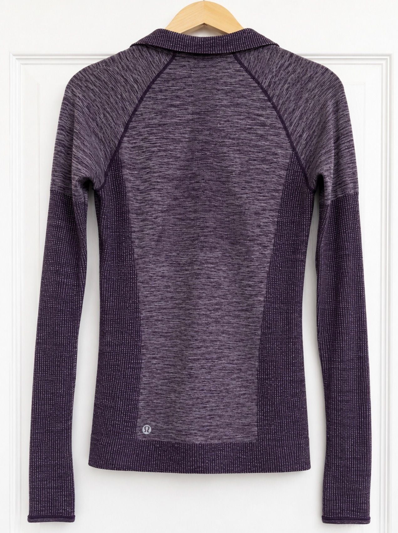 Lululemon Run Swiftly Tech 1/2 Zip Heathered Plum Purple XS 4