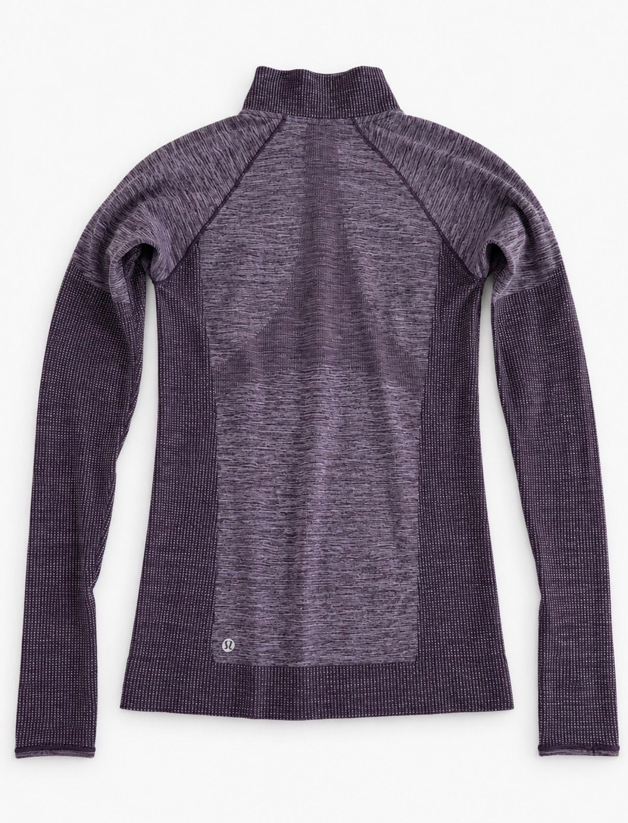 Lululemon Run Swiftly Tech 1/2 Zip Heathered Plum Purple XS 6
