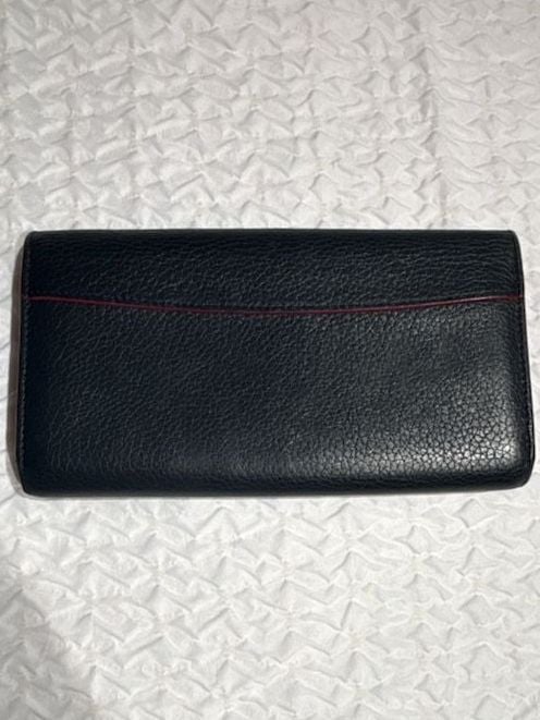 Louis Vuitton Capucines Long Wallet Navy Blue Taurillon Leather Pink Trim LV 3