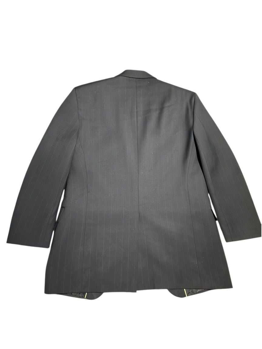 Botany Five Hundred Caplan's Since 1891 Mens Black Pinstripe Two-Piece Suit Jacket and Pants Set 3