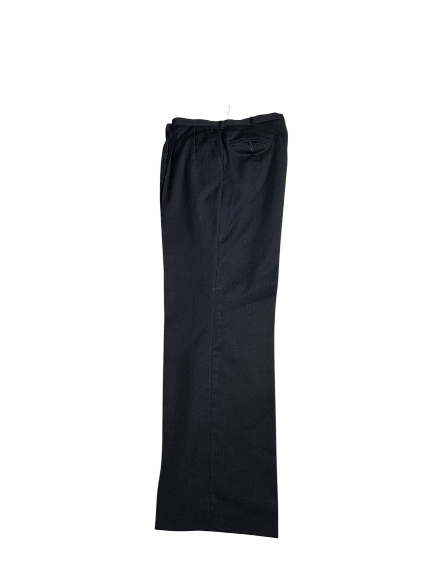 Botany Five Hundred Caplan's Since 1891 Mens Black Pinstripe Two-Piece Suit Jacket and Pants Set 4