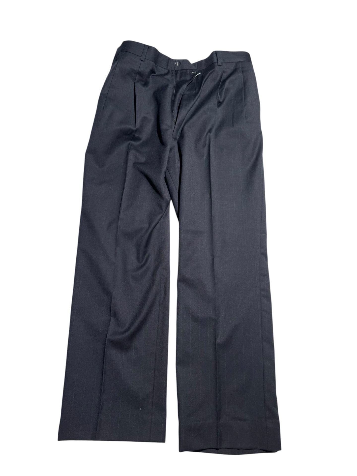 Botany Five Hundred Caplan's Since 1891 Mens Black Pinstripe Two-Piece Suit Jacket and Pants Set 5