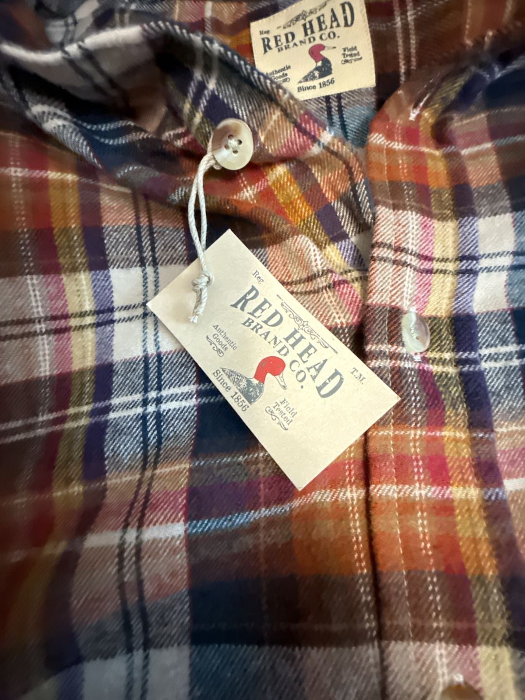 Red Head Brand Co. Men's Long Sleeve Plaid Flannel Shirt, Size L 5