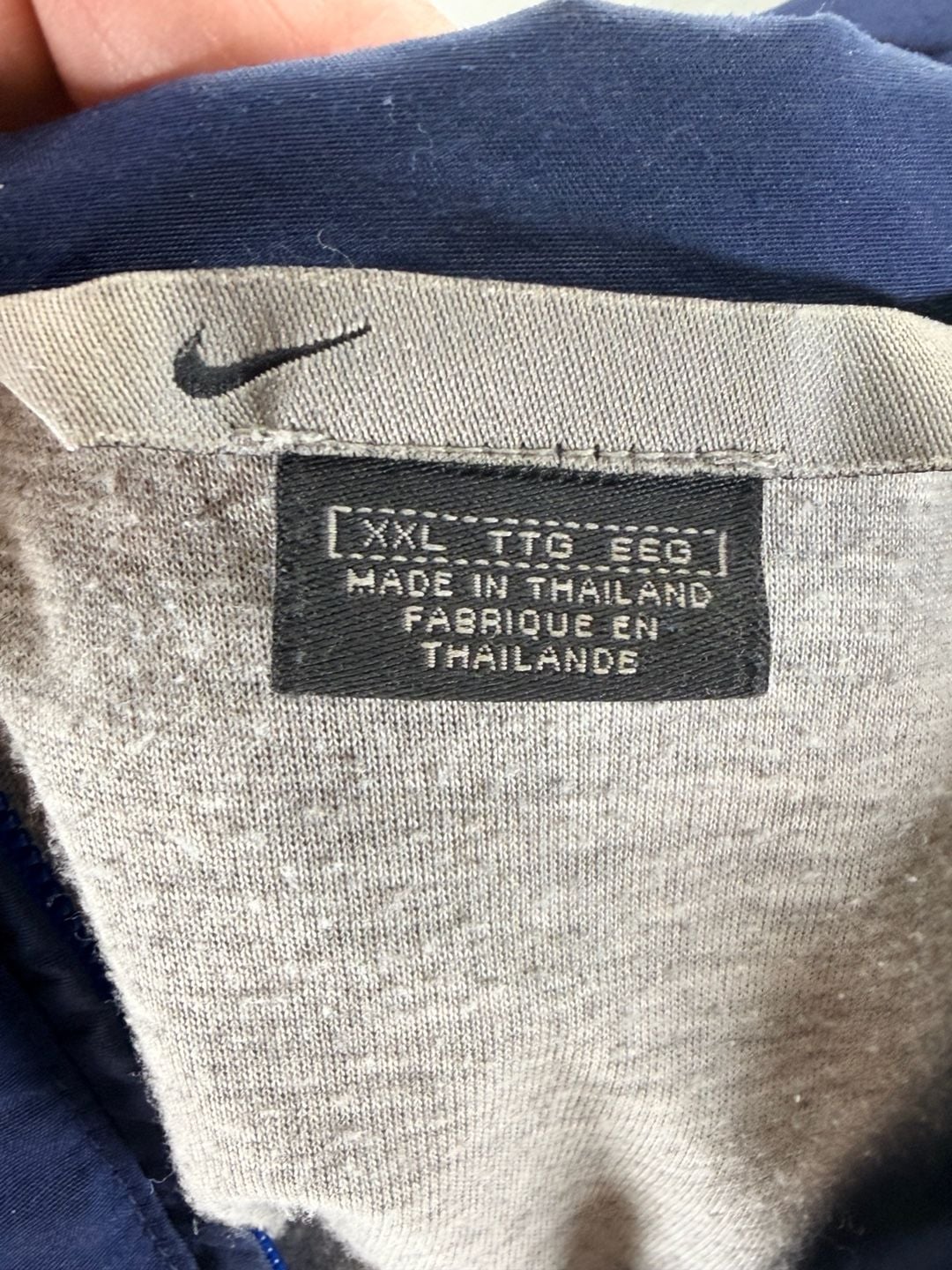 Vintage Nike Blue and Yellow Hooded Tracksuit Set Item 0428 7