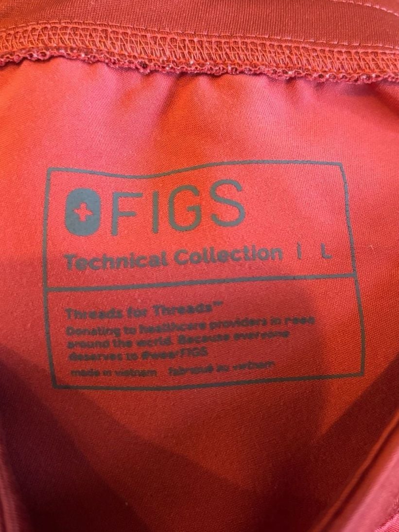 FIGS Technical Collection Scrubs Medical Pants Red Size L T21003 3