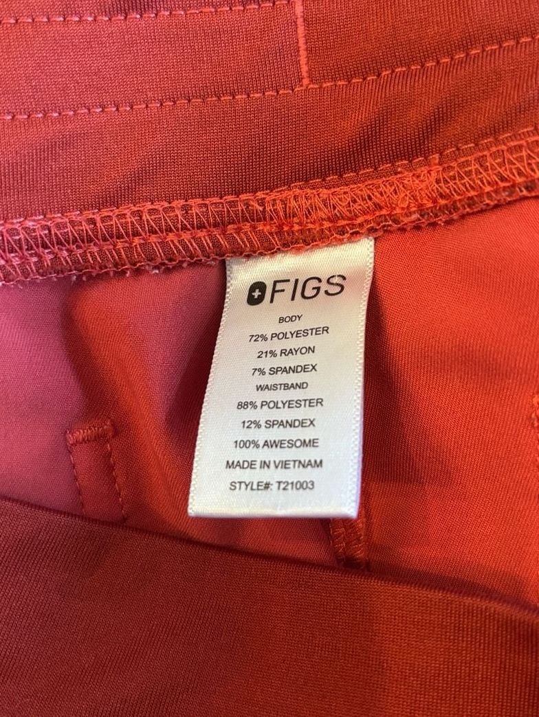 FIGS Technical Collection Scrubs Medical Pants Red Size L T21003 4