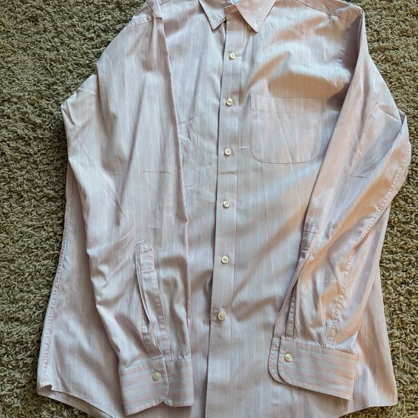 Brooks Brothers Slim Fit All Cotton  Long Sleeve Button-Down Shirt Size 15-33