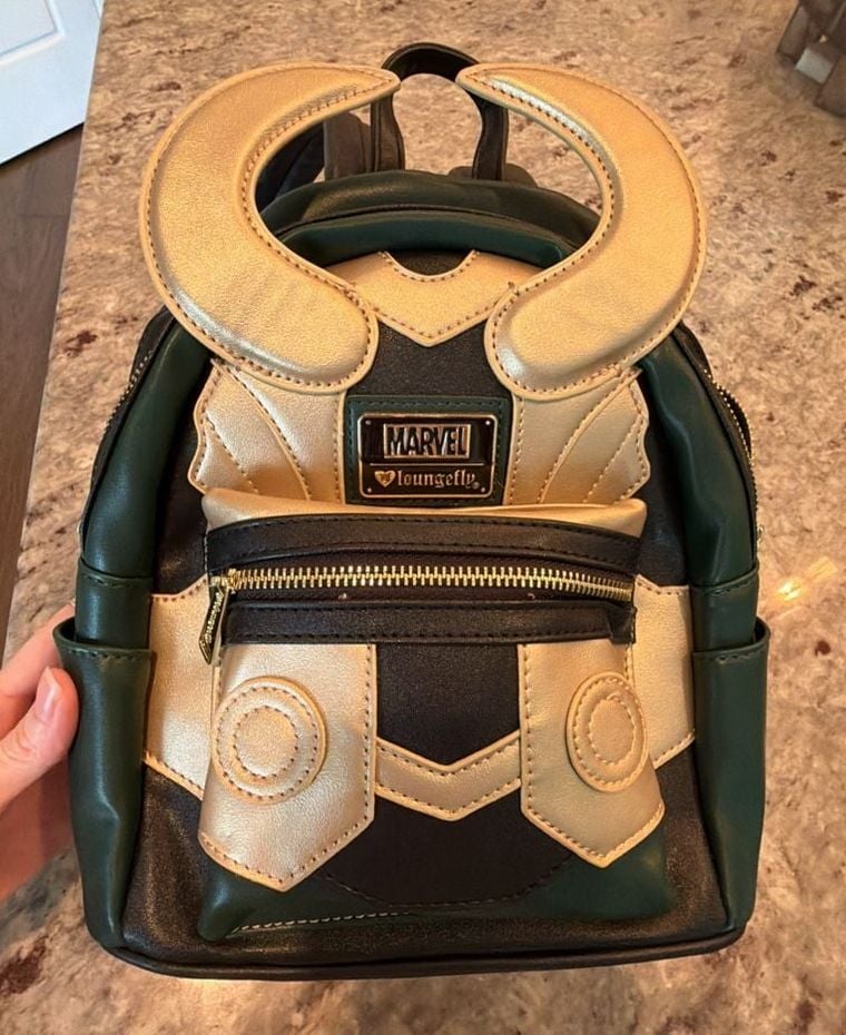 Loungefly Marvel Loki Cosplay Faux Leather Mini Backpack 2