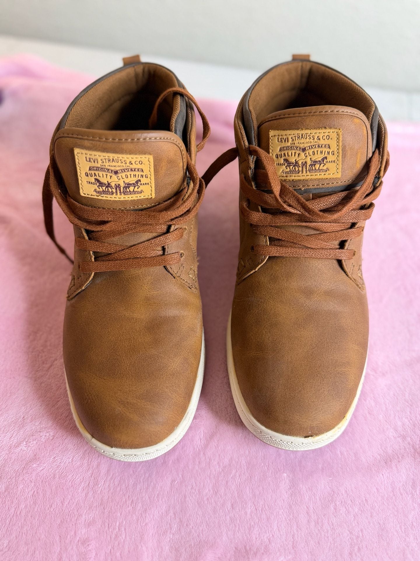 Levi's Goshen 2.0 Brown Faux Leather High Top Sneaker Boots 2
