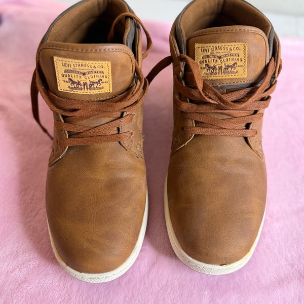 Levi's Goshen 2.0 Brown Faux Leather High Top Sneaker Boots