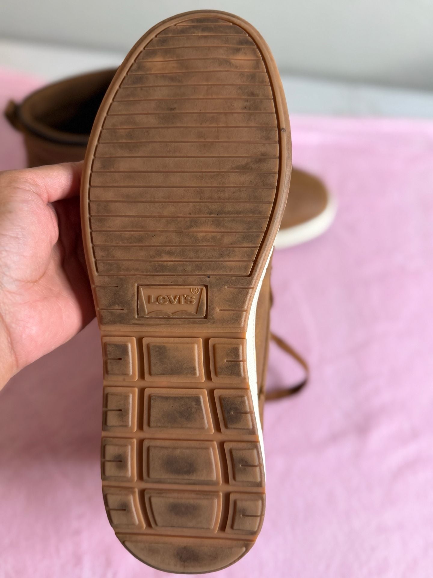 Levi's Goshen 2.0 Brown Faux Leather High Top Sneaker Boots 4