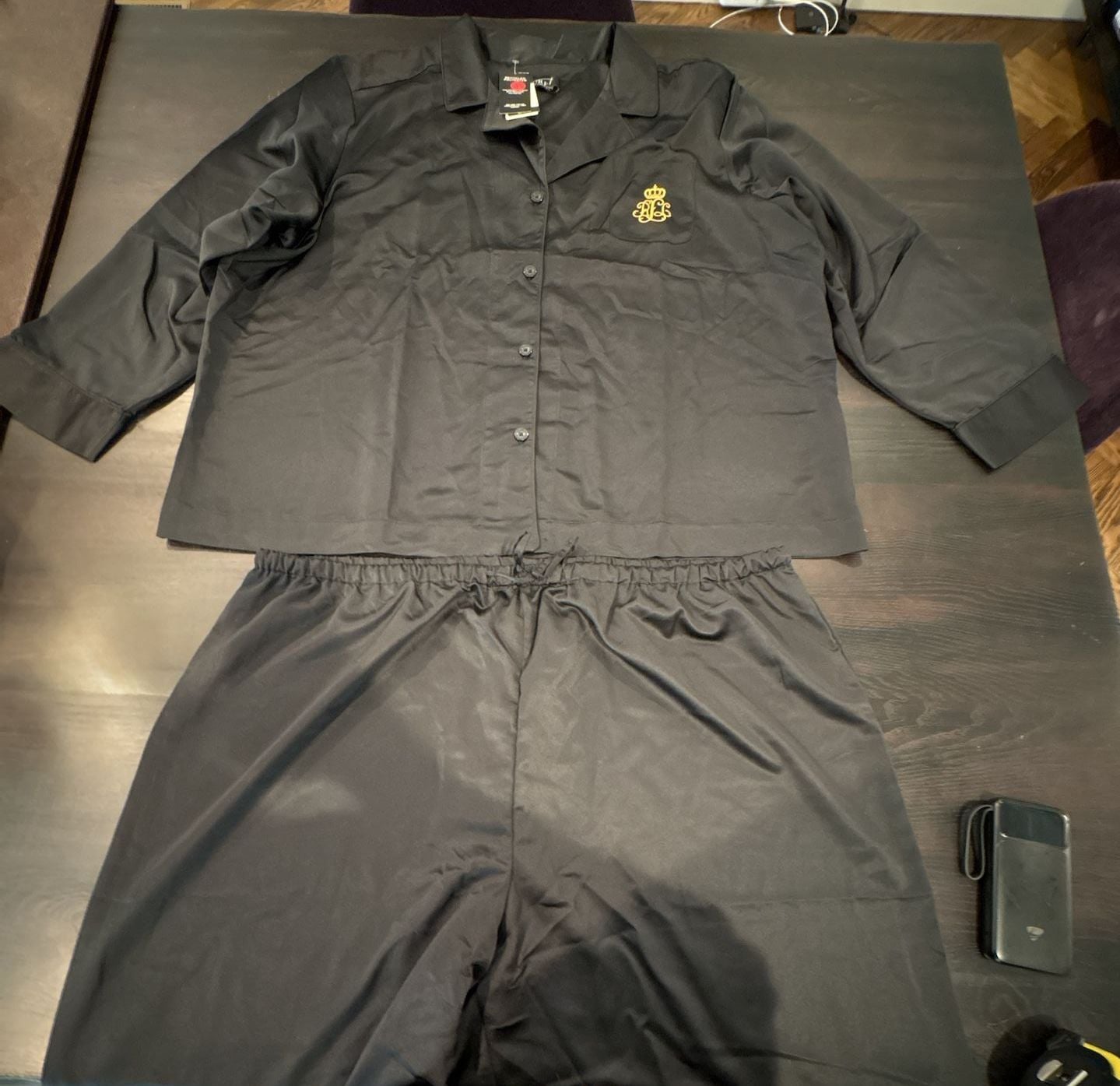 Lauren Ralph Lauren Women's 2-Piece Garment Black Pajama Set 3X W/tags new 5