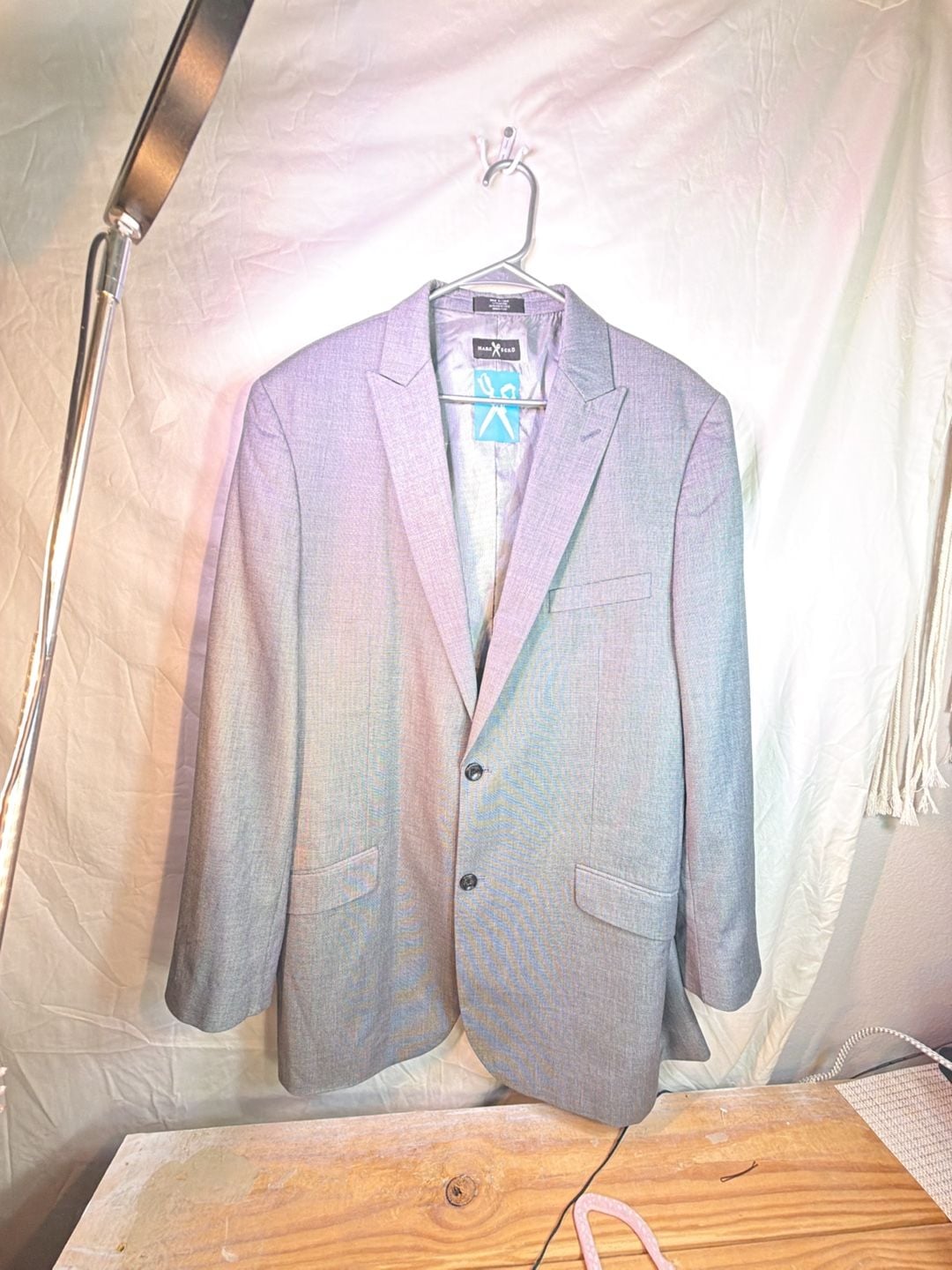 Marc Ecko MultiTask Gray Sport Coat Blazer Size 44L 2