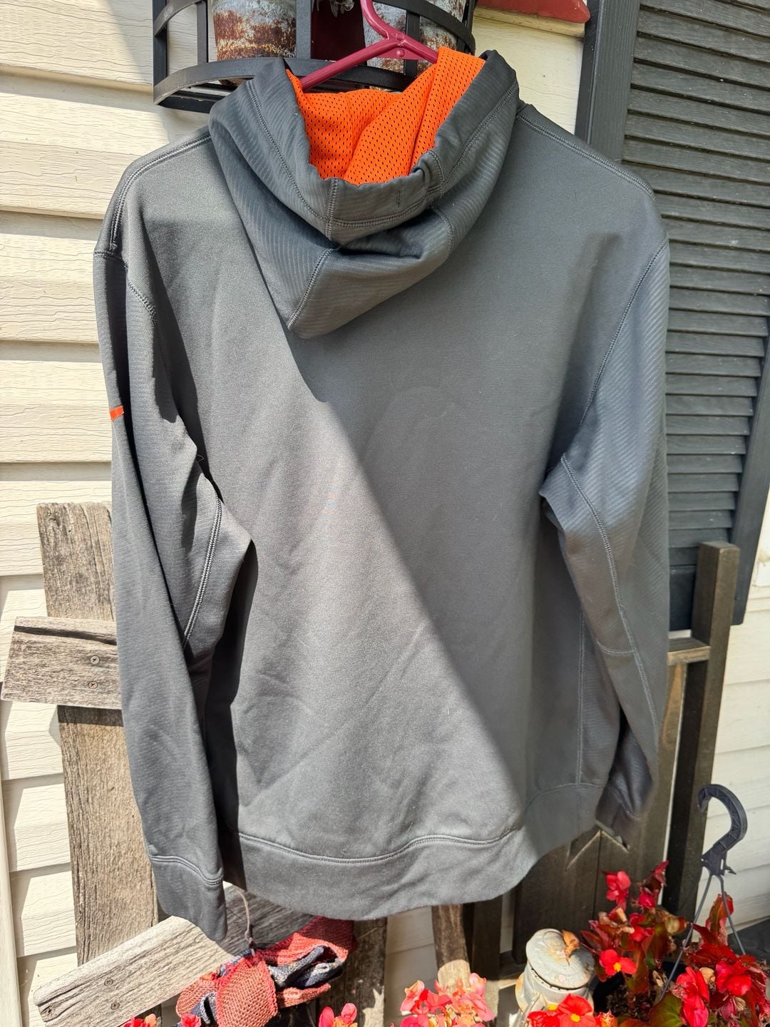 Nike NFL Cincinnati Bengals Therma-Fit Performance Pullover Hoodie Gray Medium 5
