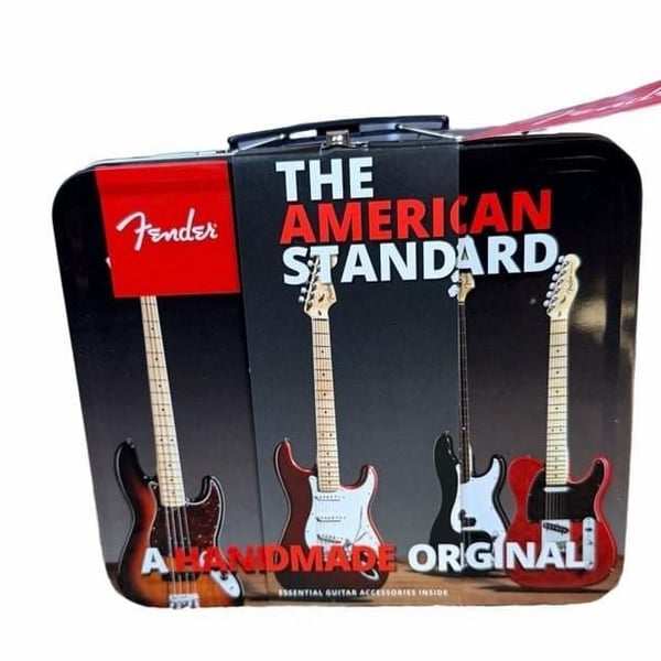 Fender Accessory Lunchbox Pack Essential Guitar Accessories Tin