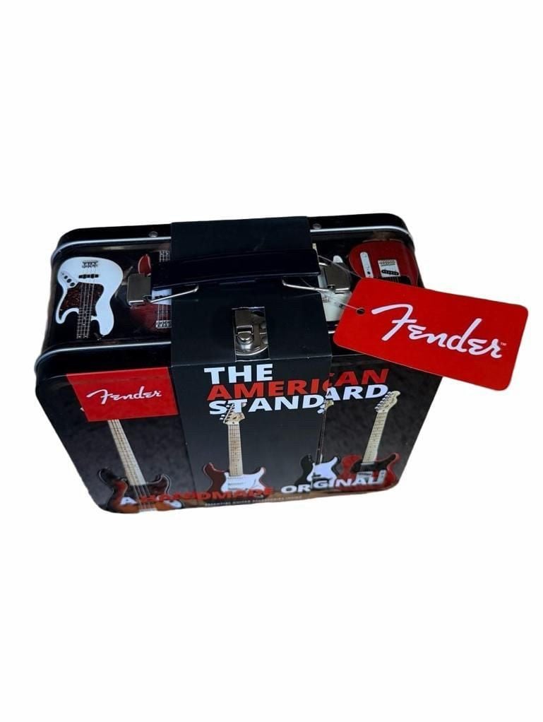 Fender Accessory Lunchbox Pack Essential Guitar Accessories Tin 2