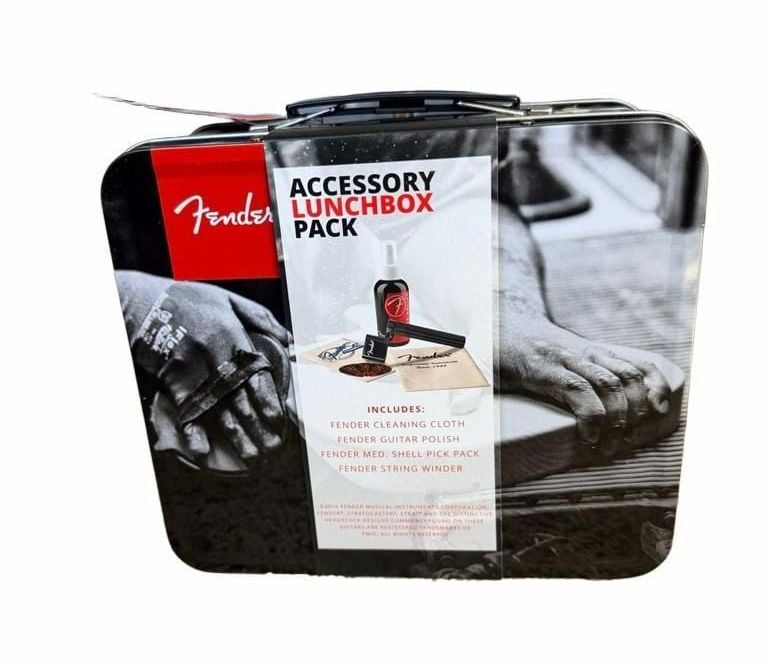 Fender Accessory Lunchbox Pack Essential Guitar Accessories Tin 5