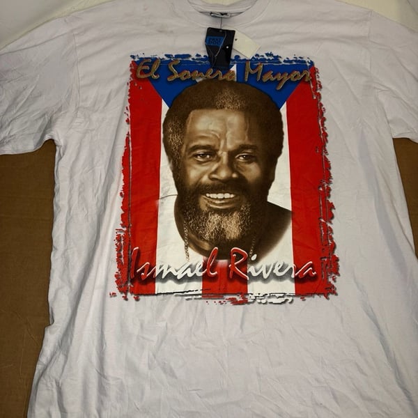 Vintage Ismael Rivera El Sonero Mayor Puerto Rico Graphic T-Shirt 3XL
