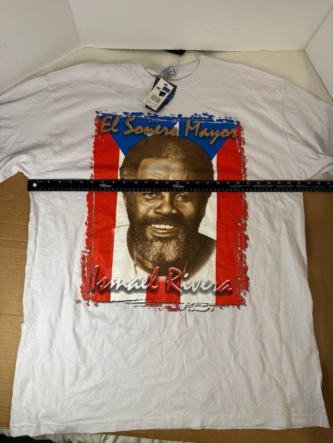 Vintage Ismael Rivera El Sonero Mayor Puerto Rico Graphic T-Shirt 3XL 13