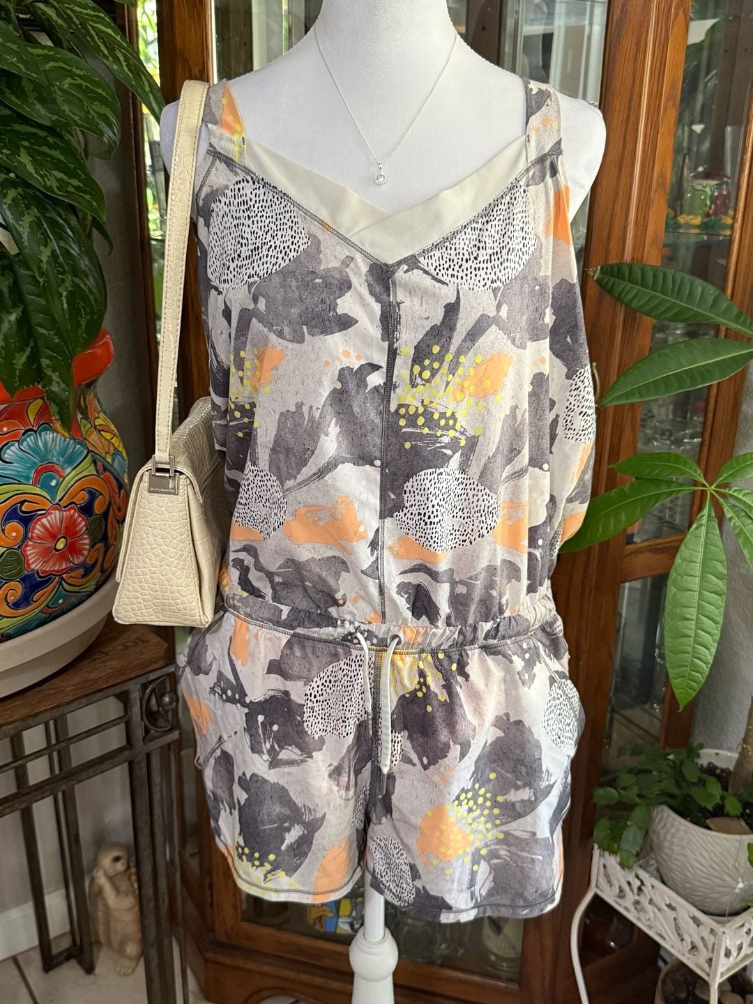 Lululemon White Multicolor One Piece Romper 2