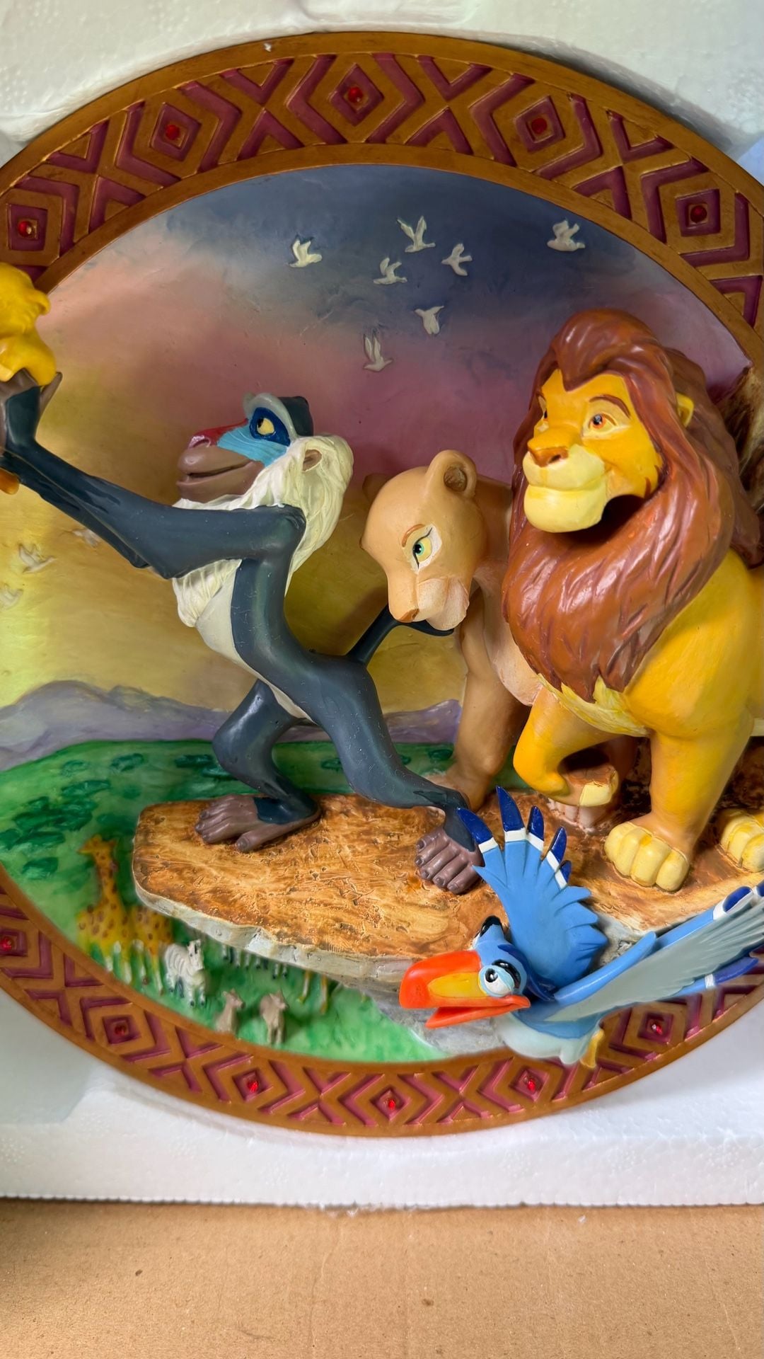 The Lion King The Circle of Life 3D Collectible Relief Plate Limited Edition 1